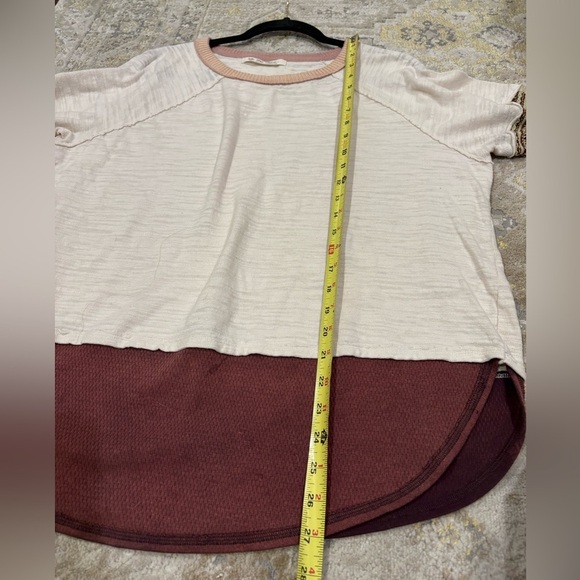 Free People Skater Tee with Knit Pattern Sleeve - Picture 11 of 11